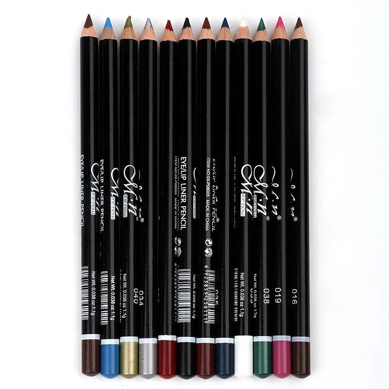 12Colors Eye Make-Up Eyeliner Pencil Waterproof