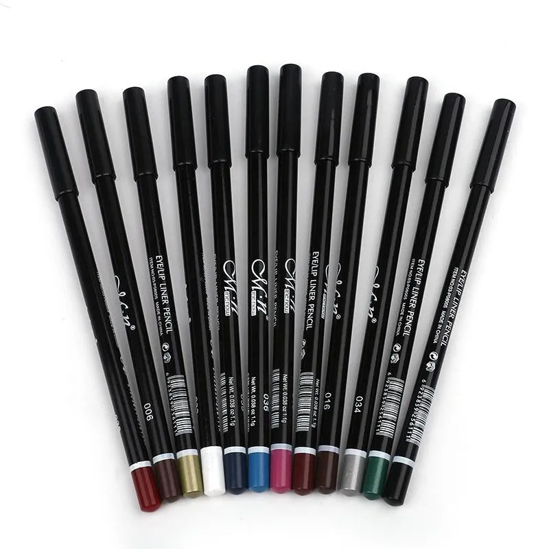 12Colors Eye Make-Up Eyeliner Pencil Waterproof