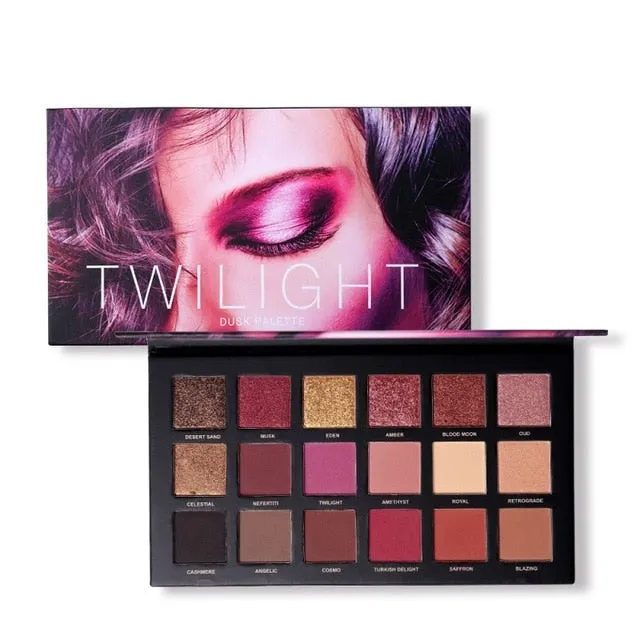 18 Colors Eyeshadow Pressed Palette Charm  Shimmer Matte Sexy Smoky Makeup