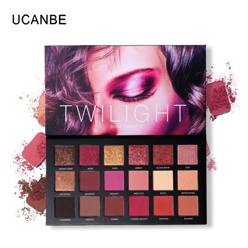 18 Colors Eyeshadow Pressed Palette Charm  Shimmer Matte Sexy Smoky Makeup