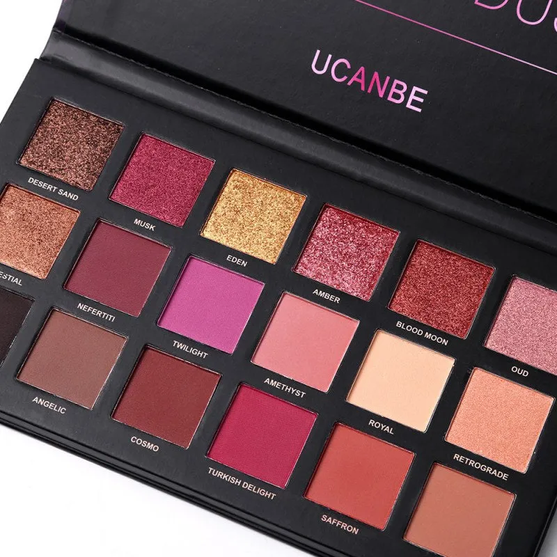 18 Colors Eyeshadow Pressed Palette Charm  Shimmer Matte Sexy Smoky Makeup