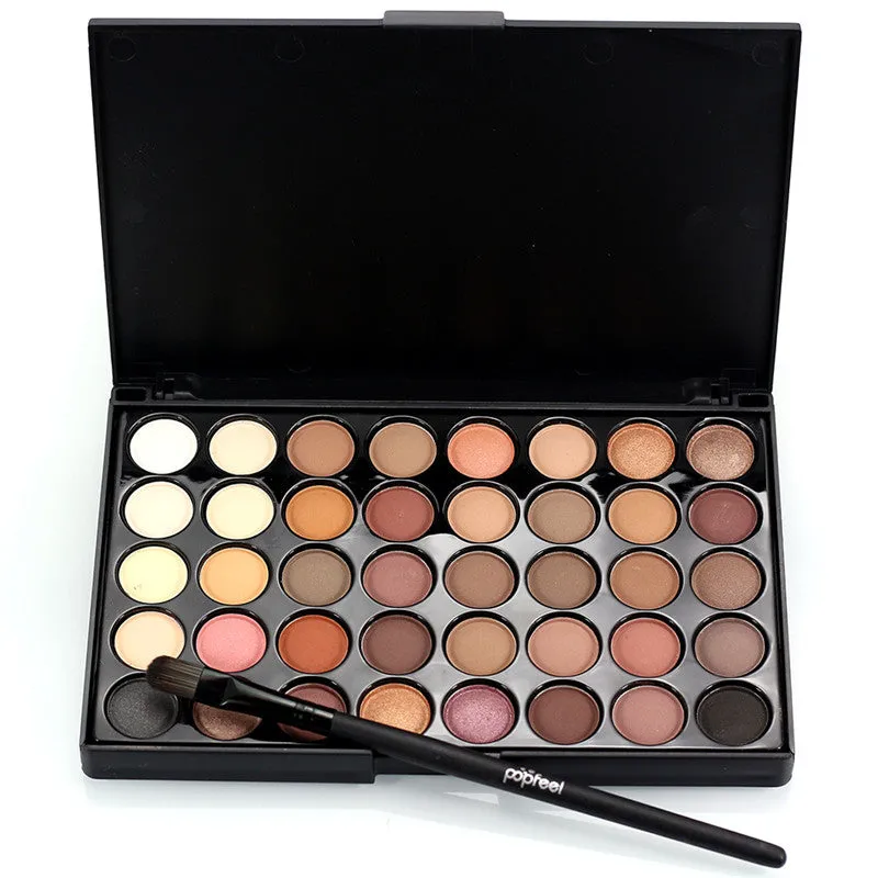 40 Color Eyeshadow Palette Matte Glitter EyeShadow Diamond Shimmer Eye Primer