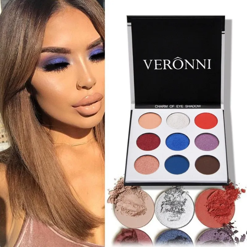 9Colors Eye Shadow Palette Natural Shimmer Matte Eyeshadow Powder