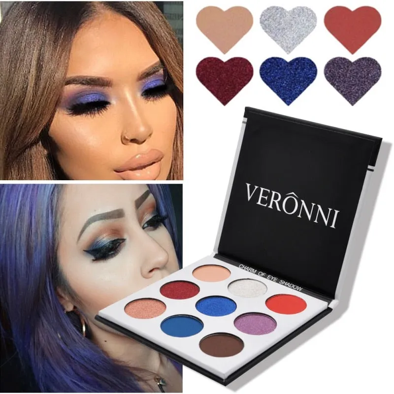 9Colors Eye Shadow Palette Natural Shimmer Matte Eyeshadow Powder
