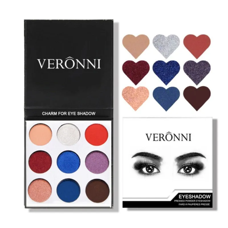 9Colors Eye Shadow Palette Natural Shimmer Matte Eyeshadow Powder