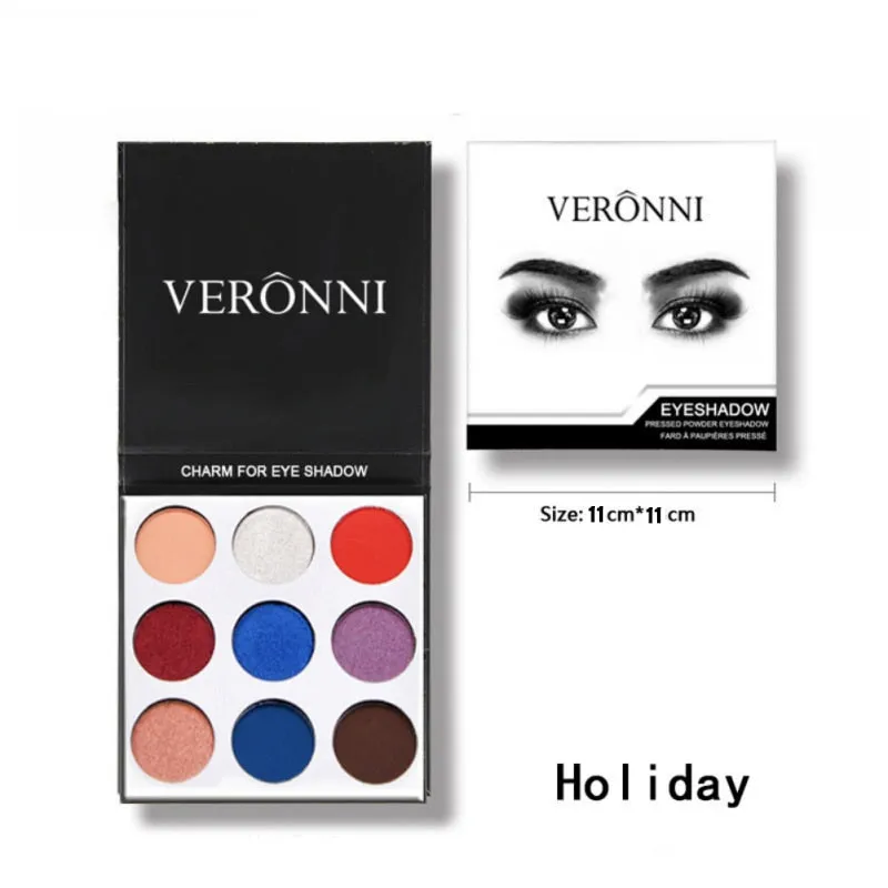 9Colors Eye Shadow Palette Natural Shimmer Matte Eyeshadow Powder