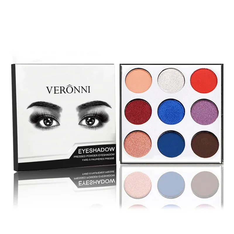 9Colors Eye Shadow Palette Natural Shimmer Matte Eyeshadow Powder
