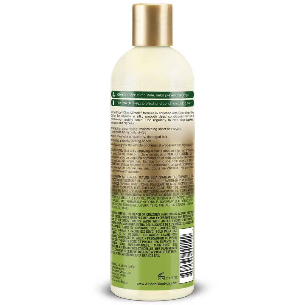 African Pride Olive Miracle Daily Hydration Oil Moisturizer Lotion 12oz
