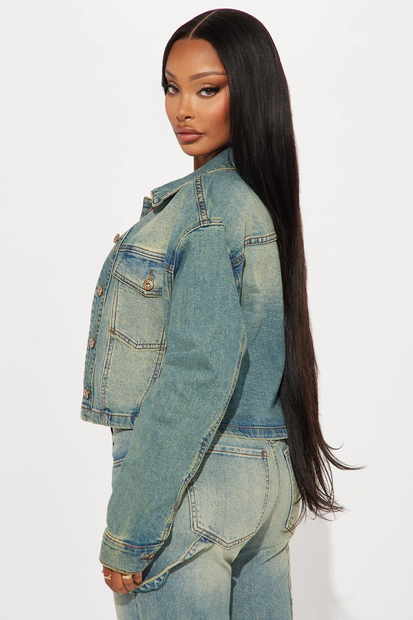 All My Life Tinted Denim Jacket - Vintage Wash