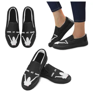 ASSORTED LAGNIAPPE BLAIRISMS MEN'S SLIP ON SHOES (LOOK AT GAWD, CHILE, BLESS YOUR HEART, IDGAFWABGTSAB)