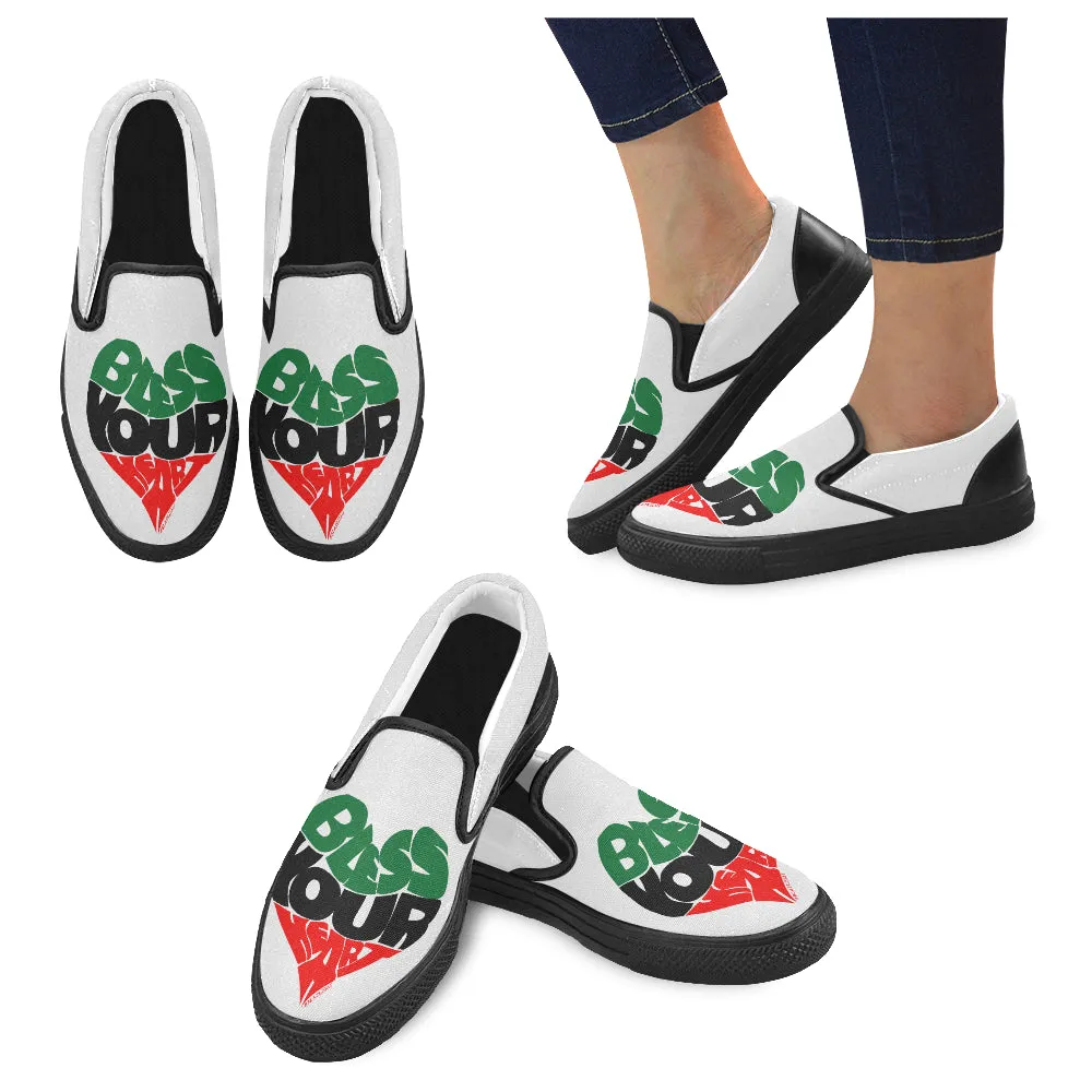 ASSORTED LAGNIAPPE BLAIRISMS MEN'S SLIP ON SHOES (LOOK AT GAWD, CHILE, BLESS YOUR HEART, IDGAFWABGTSAB)