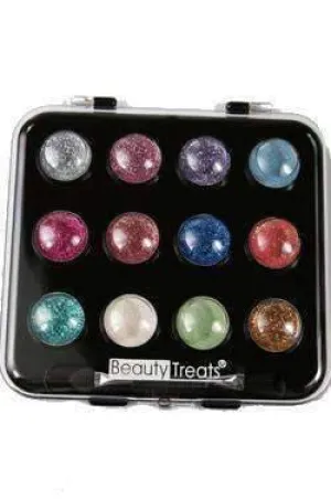 Beauty Treats 12 Color Glitter Shimmer Eyeshadow Palette
