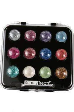 Beauty Treats 12 Color Glitter Shimmer Eyeshadow Palette
