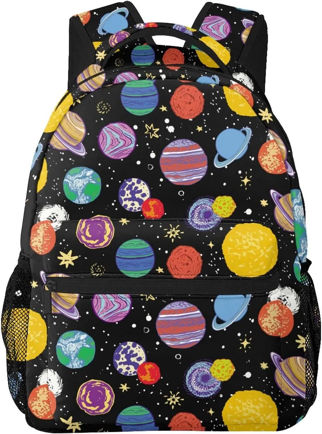 Cartoon Space Planet Backpack For School Laptop Bags Bookbag Big Casual Daypack For Student Girls Boys Kids Teens Travel Sports Work