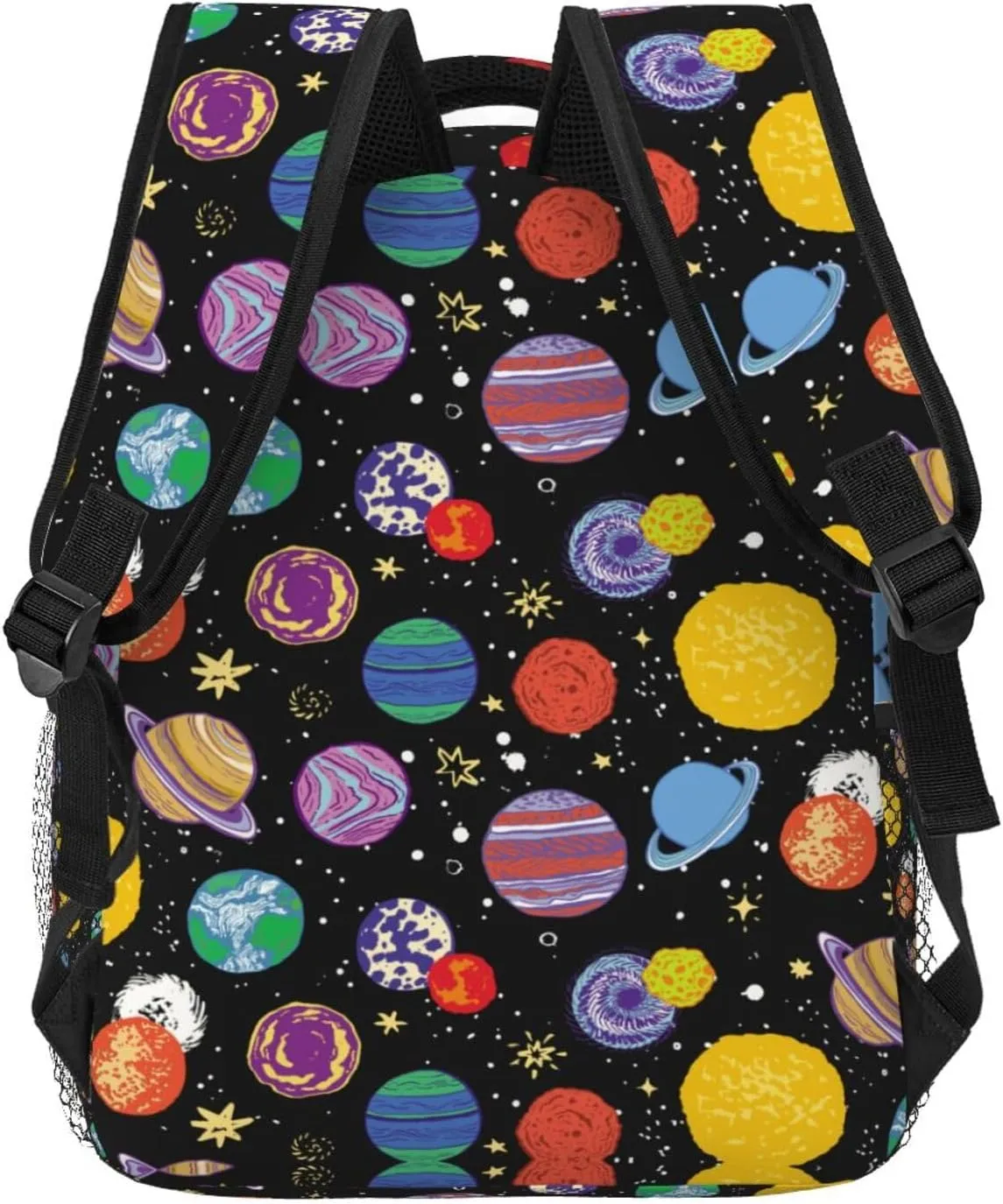 Cartoon Space Planet Backpack For School Laptop Bags Bookbag Big Casual Daypack For Student Girls Boys Kids Teens Travel Sports Work