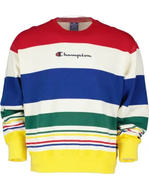 Champion Multi Colored Striped Sweatshirt Jumper, M