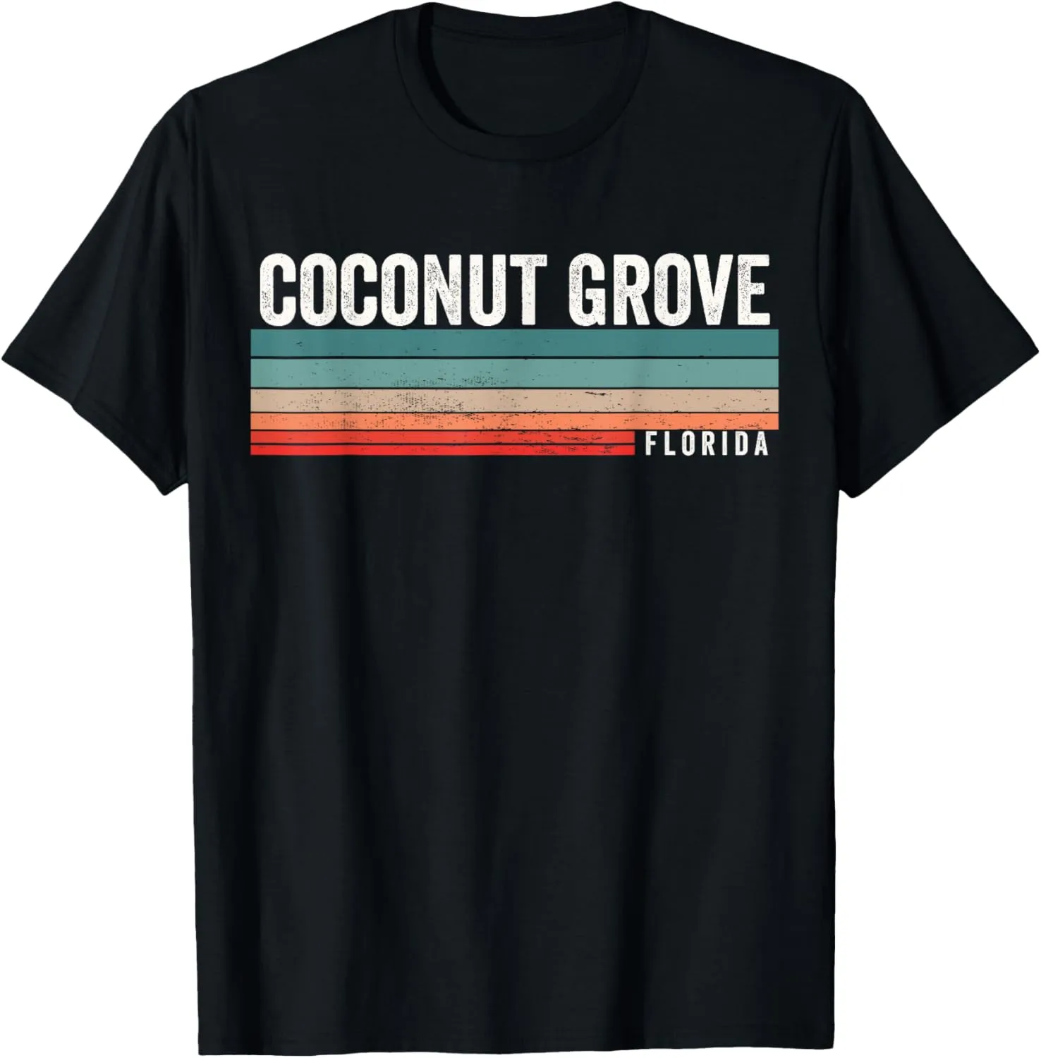 Coconut Grove Florida Vintage Sunset, Coconut Grove T-Shirt