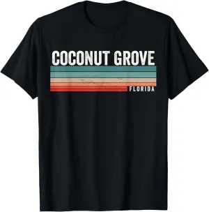 Coconut Grove Florida Vintage Sunset, Coconut Grove T-Shirt