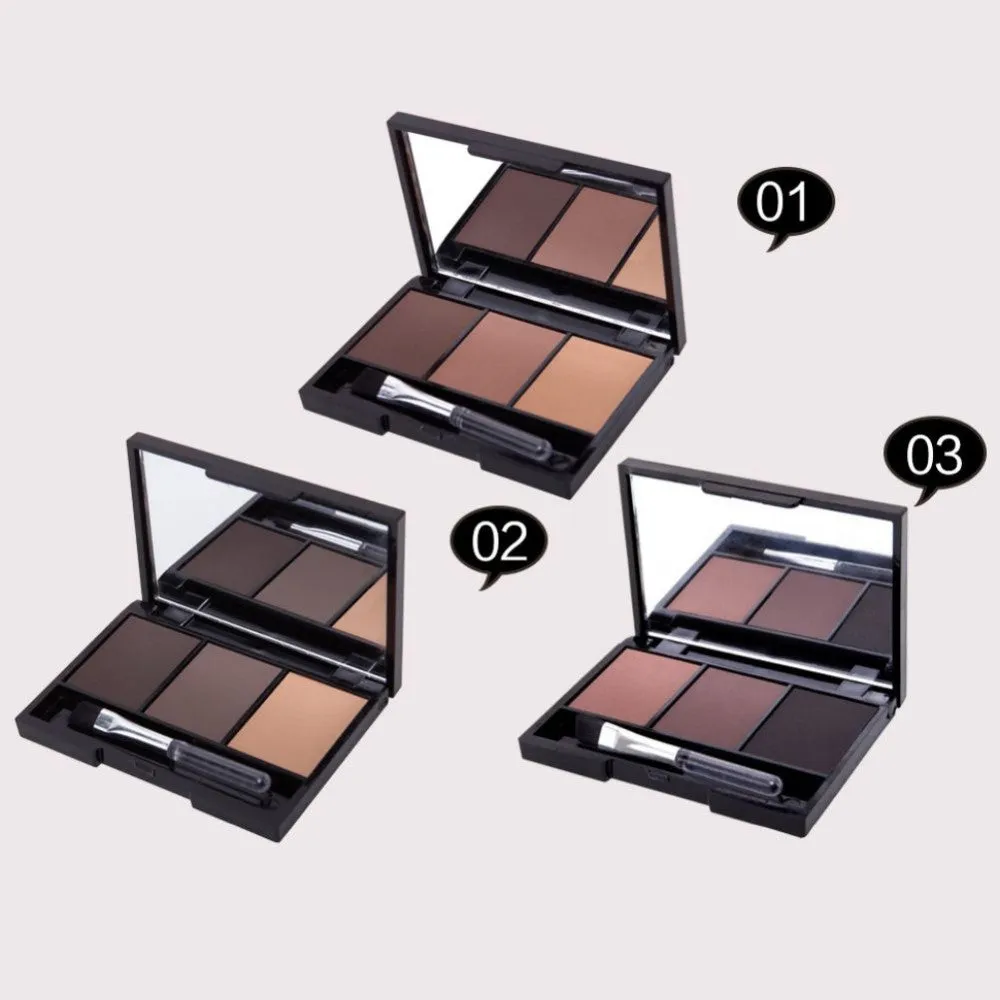 Cosmetic Matte Eye Shadow 3 Colors Make Up Set
