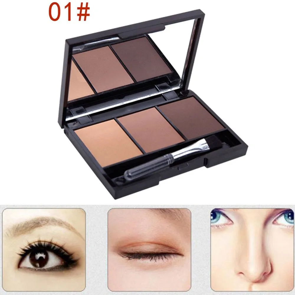 Cosmetic Matte Eye Shadow 3 Colors Make Up Set