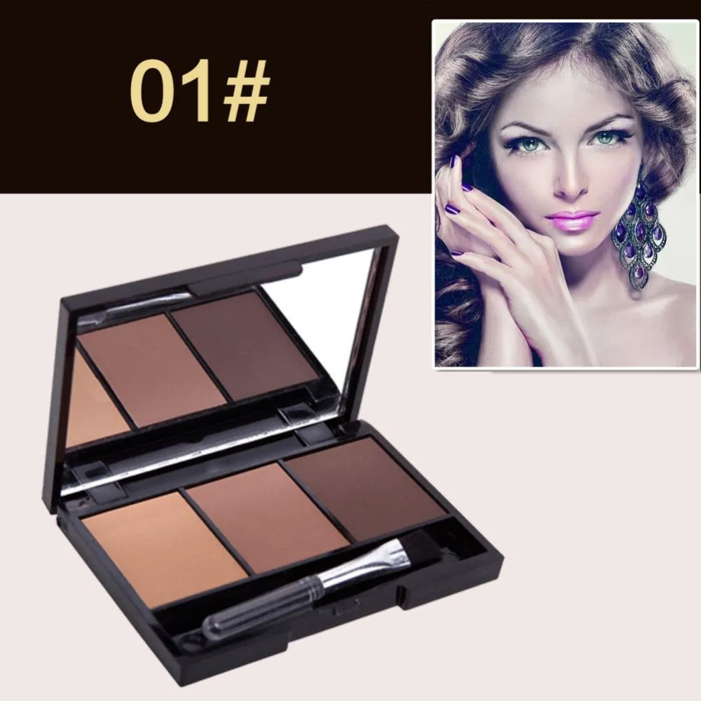 Cosmetic Matte Eye Shadow 3 Colors Make Up Set