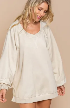 Criss Cross Back French Terry Top