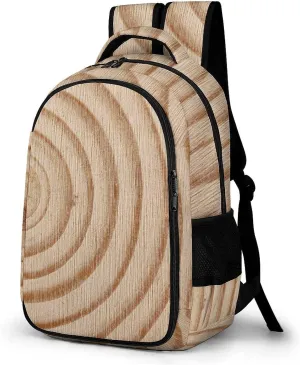 Cross Section of Tree Travel Laptop Backpack Trunk Stump Large Casual Daypack Durable Work Computer Camping Back Packs Bags for Women Men