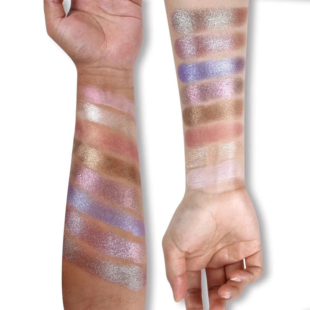 Crystal Luster Glitter Eyeshadow Powder Pigment Metallic Shiny  Eye Toppers Single Eye Shadow