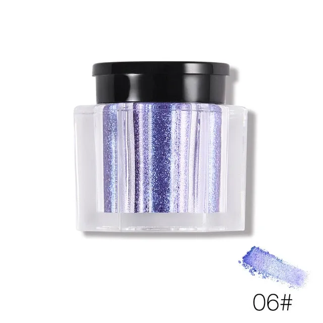Crystal Luster Glitter Eyeshadow Powder Pigment Metallic Shiny  Eye Toppers Single Eye Shadow