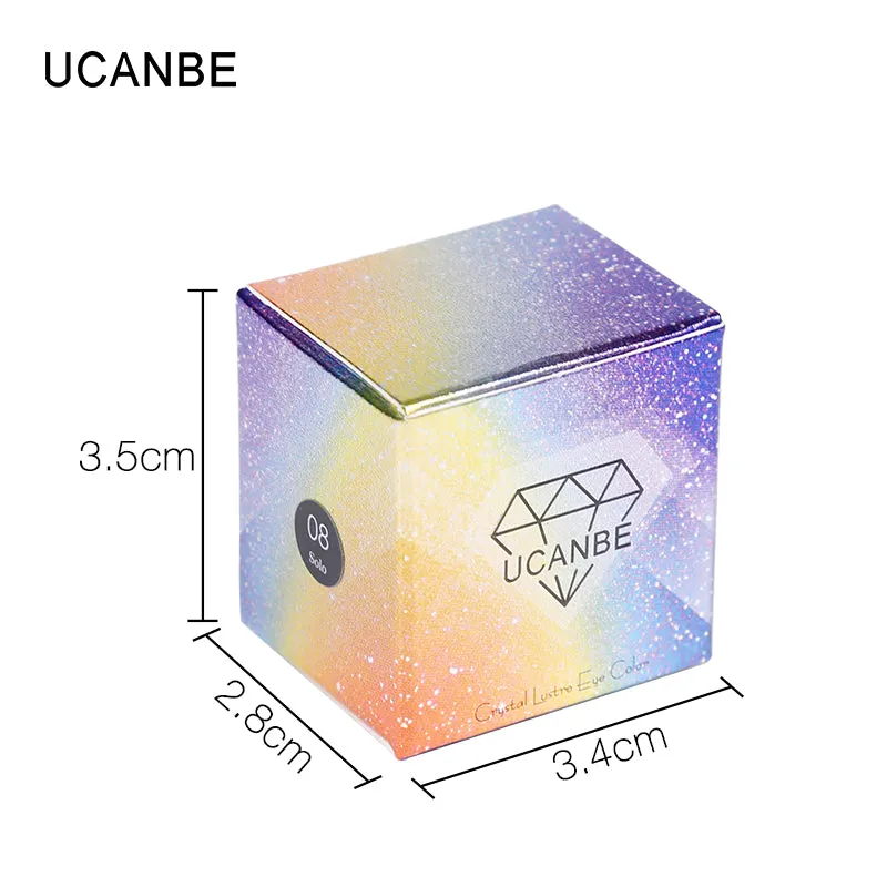 Crystal Luster Glitter Eyeshadow Powder Pigment Metallic Shiny  Eye Toppers Single Eye Shadow