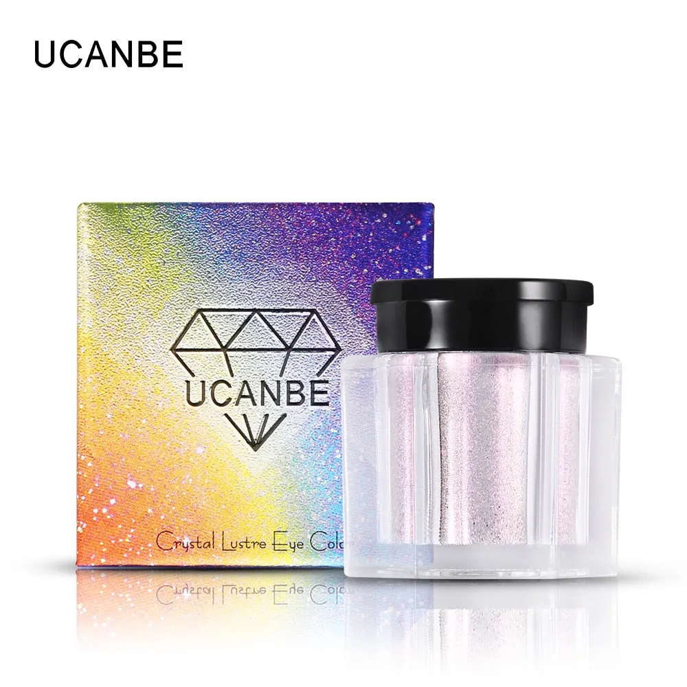 Crystal Luster Glitter Eyeshadow Powder Pigment Metallic Shiny  Eye Toppers Single Eye Shadow