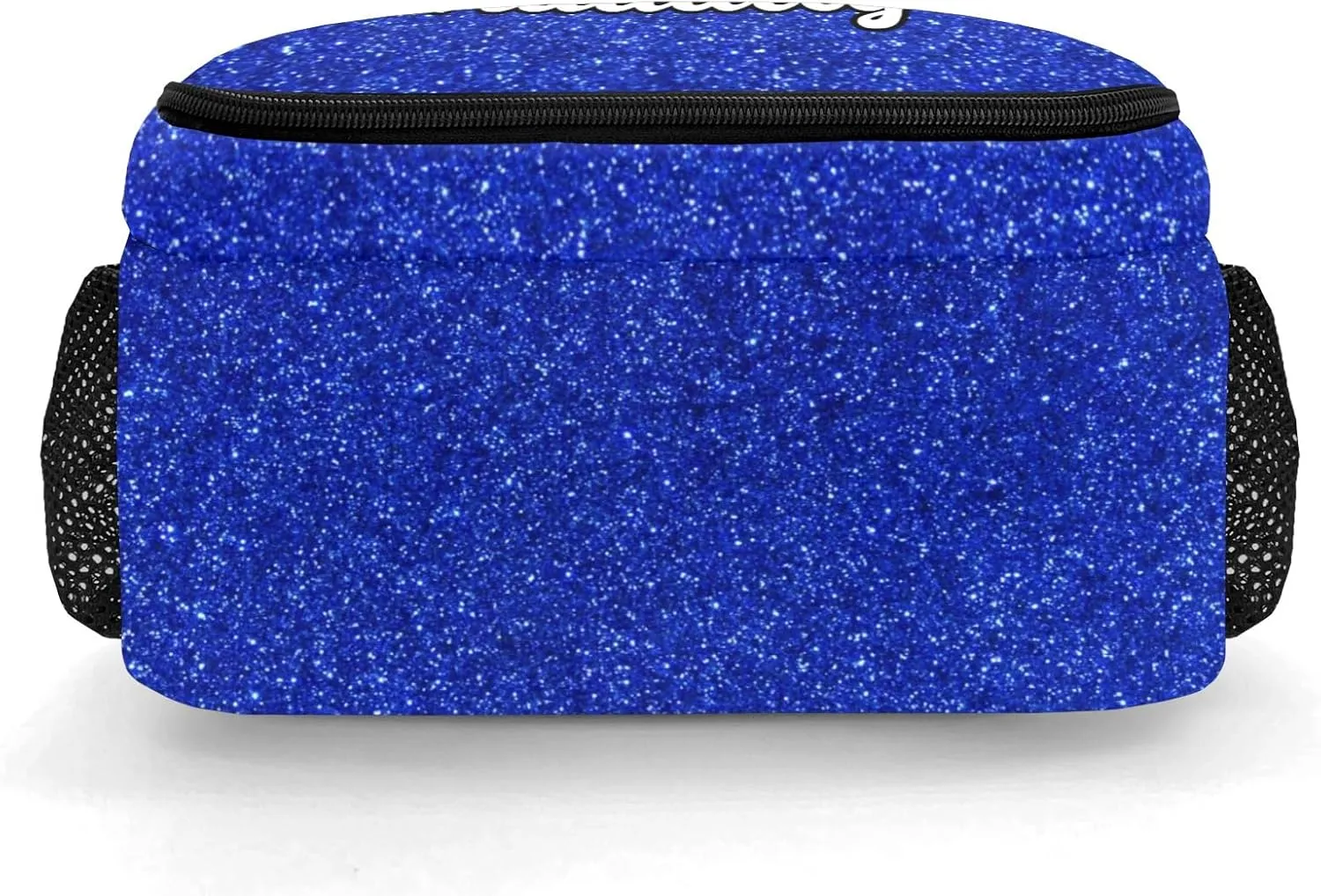 Deven Blue Glitter Gymnastics Personalized Casual Backpack,Primary School Bags Middle School Book Bags Laptop Daypack for Boy Girl Child Teen