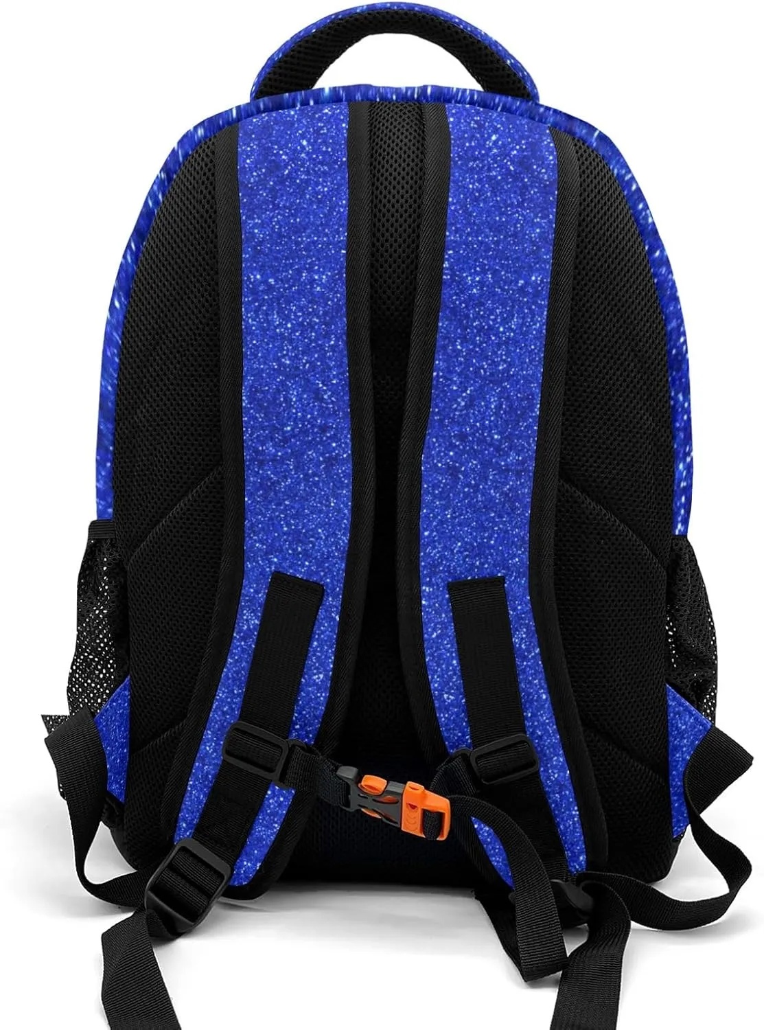 Deven Blue Glitter Gymnastics Personalized Casual Backpack,Primary School Bags Middle School Book Bags Laptop Daypack for Boy Girl Child Teen