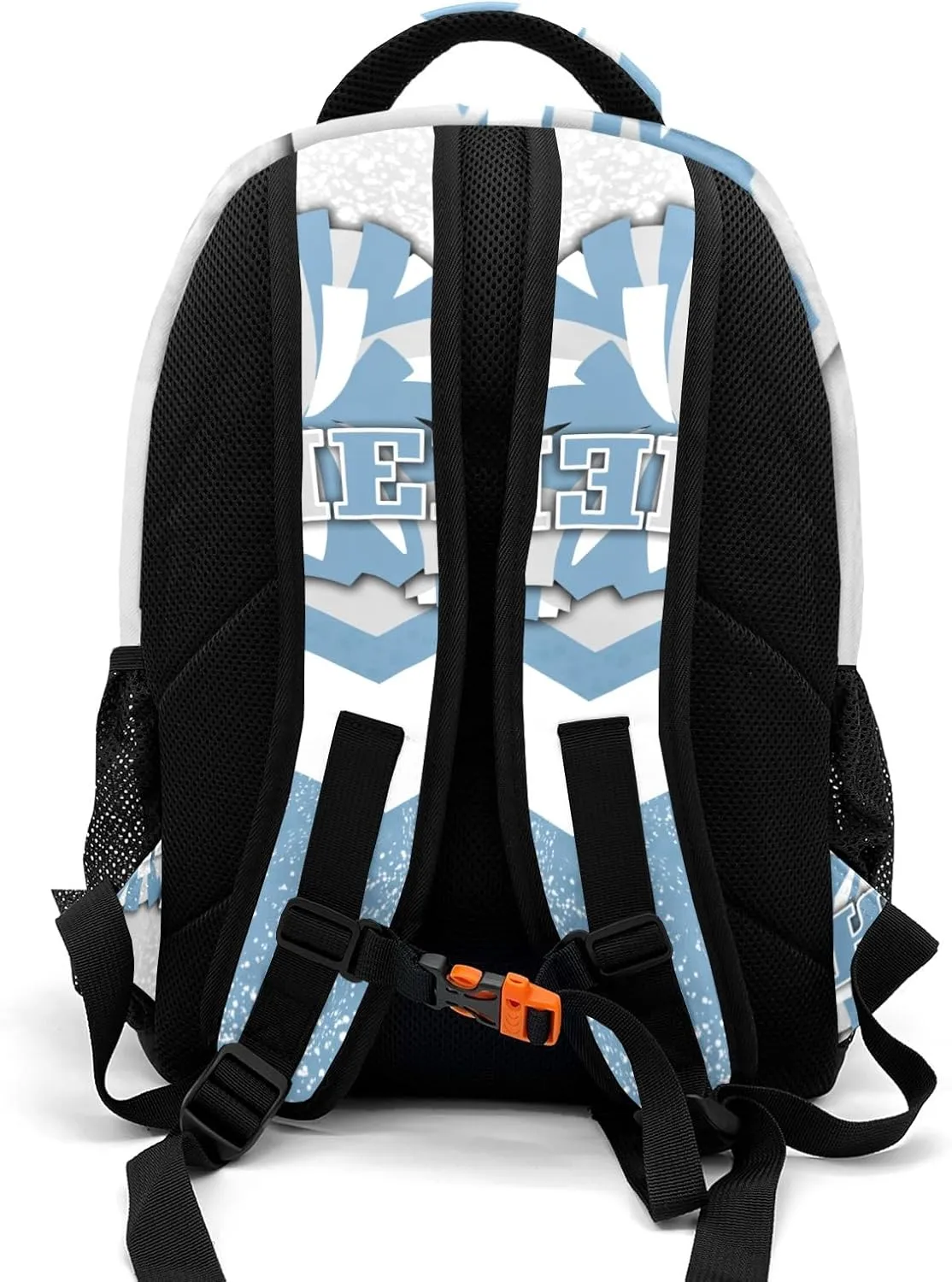 Deven Lighr Gray Blue Cheer Personalized Casual Backpack,Primary School Bags Middle School Book Bags Laptop Daypack for Boy Girl Child Teen