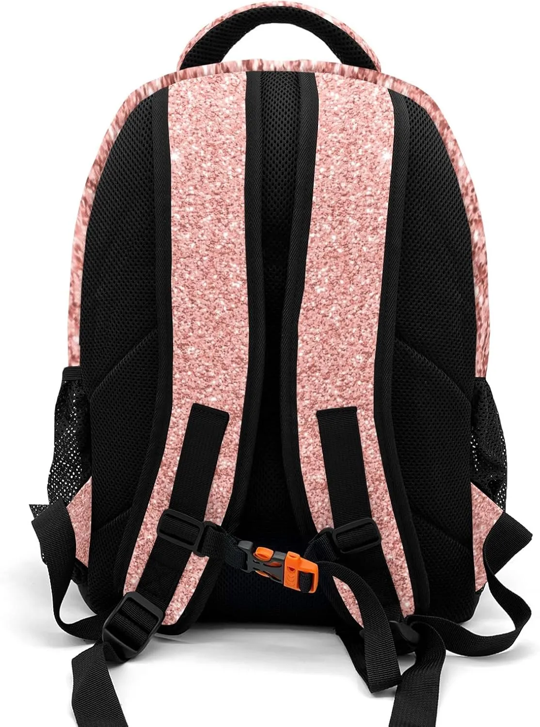 Deven Rose Gold Glitter GYMNASTICS Personalized Casual Backpack,Primary School Bags Middle School Book Bags Laptop Daypack for Boy Girl Child Teen