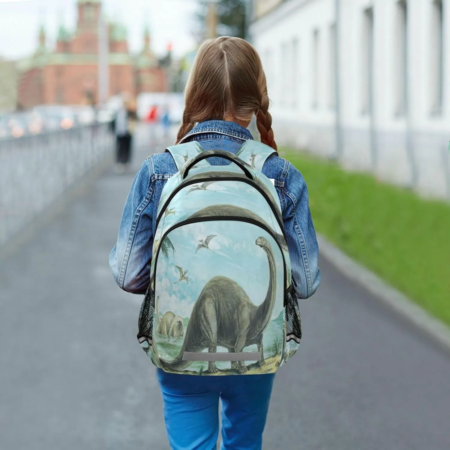 Eionryn Palm Animals Dinosaur Backpack Laptop Backpacks Book Bags Daypack Durable College Shoulder Bag Sports Travel Day Pack
