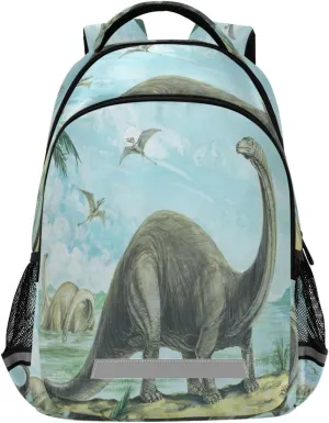 Eionryn Palm Animals Dinosaur Backpack Laptop Backpacks Book Bags Daypack Durable College Shoulder Bag Sports Travel Day Pack