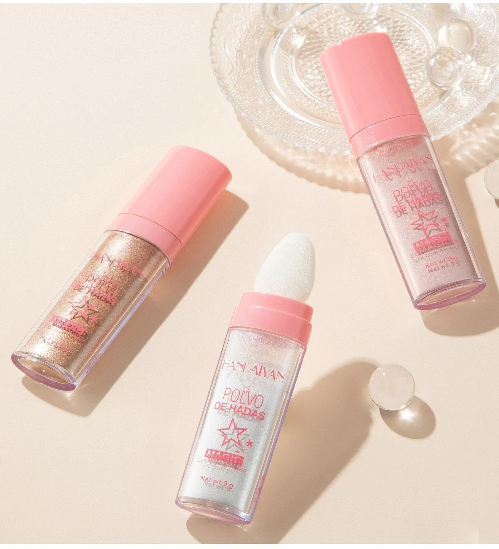 Flytonn Highlighter Powder Body Glitter Brighten Face Contour Bronzer Shimmer Eyeshadow Makeup Silver White High Light