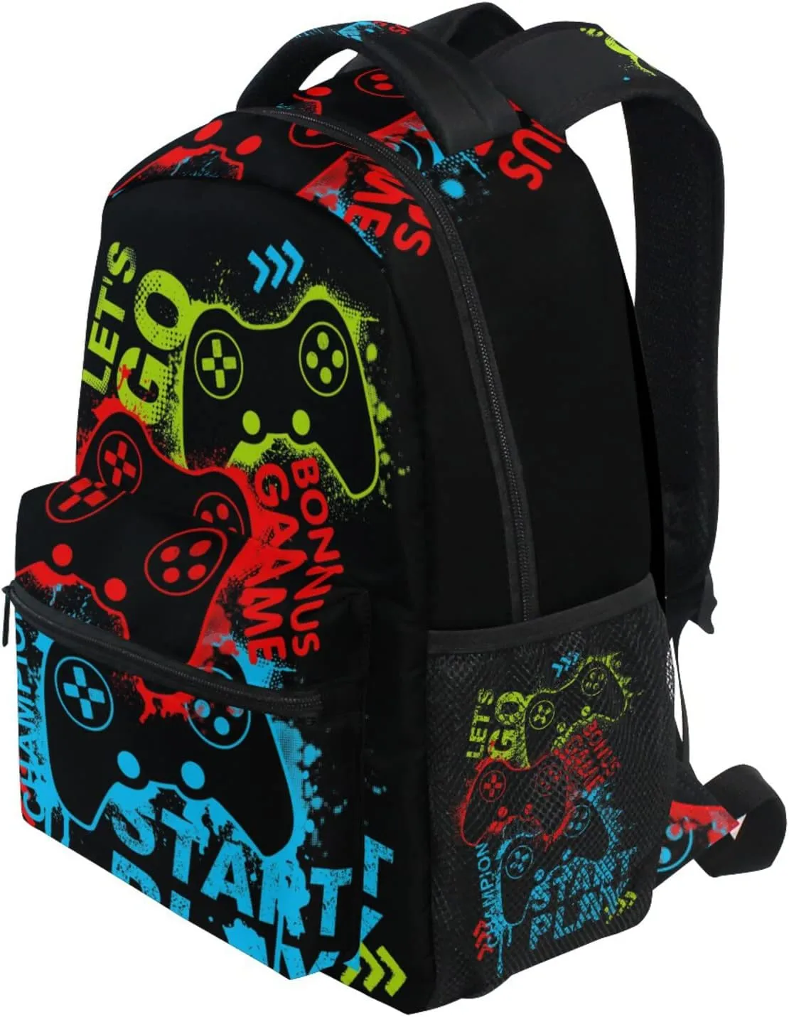 Game Controller School Backpack Game Controller School Book Bags Bookbags, Travel Laptop Backpack College School Computer Bag Hiking Camping Casual Daypack