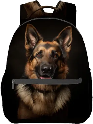 German Shepherd Backpack Travel Backpacks Laptop Rucksack,School Bookbag for Women Kids Boys Girls,Animal Dog Back Pack Accessories Bags,Ideal Gifts for Work, Outdoor Adventures