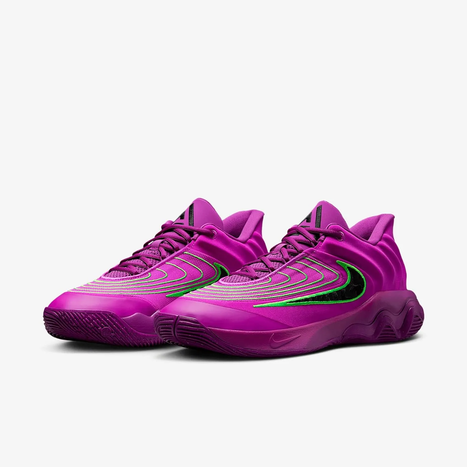 Giannis Immortality 4 Basketball Shoes (FQ3680-501, Hyper Violet/Green Strike/Bold Berry/Black)