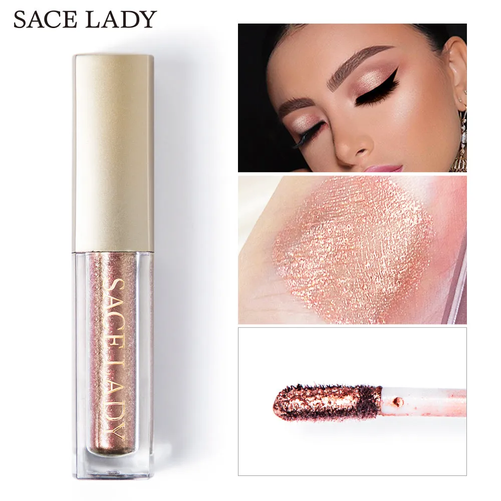 Glitter Eyeshadow Makeup Liquid Shimmer Glow Kit Make Up Highlighter Cream