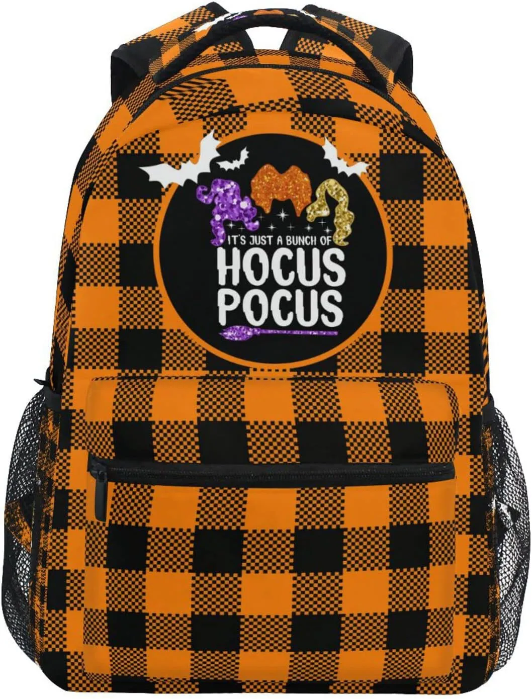 Halloween Hocus Pocus School Backpack Hocus Pocus School Book Bags Bookbags, Travel Laptop Backpack College School Computer Bag Hiking Camping Casual Daypack