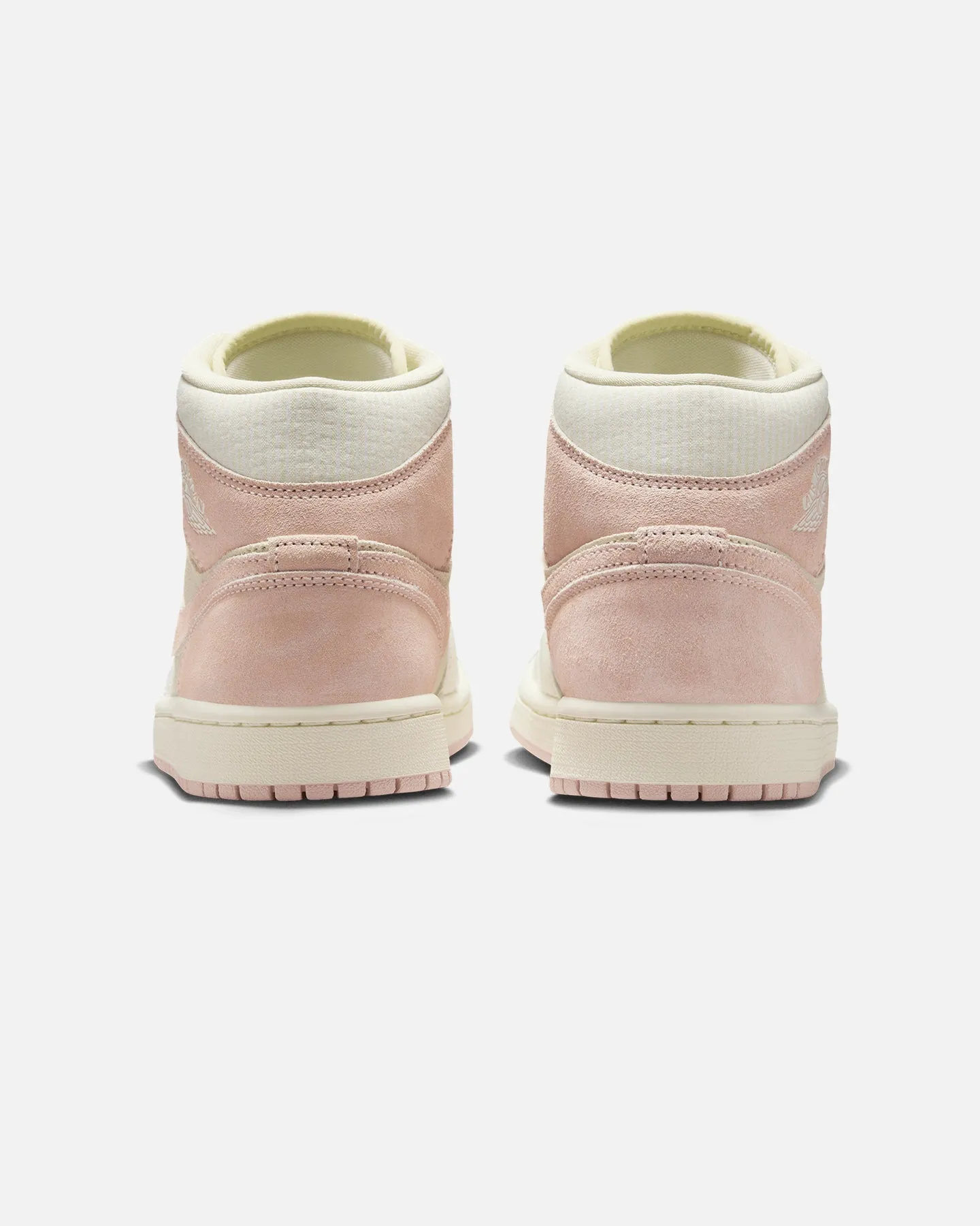 Jordan Women's Air Jordan 1 Mid SE "Seesucker" Coconut Milk/Legend Pink