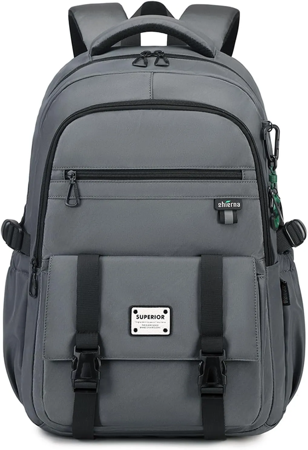 Lanola College Backpack Casual Daypacks for Men, Women & Students, Perfect Daily Backpack for School, Work, and Travel, Fits 17.3 Inch Laptop (Dark Grey)