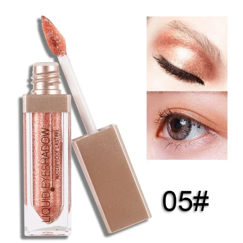 Liquid  Makeup Eye Shadow Shimmer Metallic Edition Pearl Light Shiny  Cosmetics