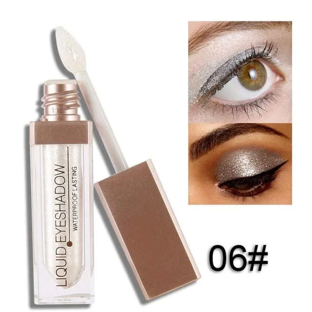 Liquid  Makeup Eye Shadow Shimmer Metallic Edition Pearl Light Shiny  Cosmetics