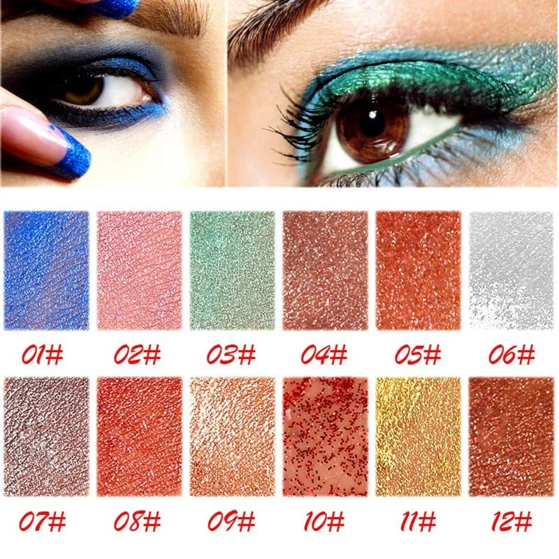 Liquid  Makeup Eye Shadow Shimmer Metallic Edition Pearl Light Shiny  Cosmetics