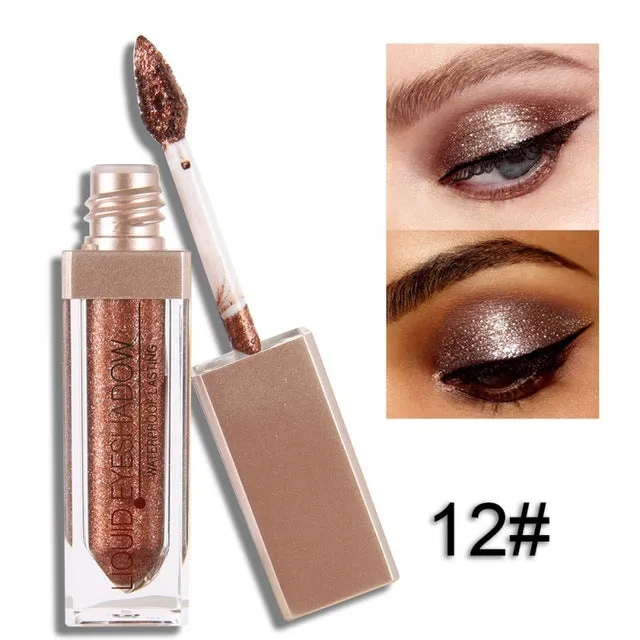 Liquid  Makeup Eye Shadow Shimmer Metallic Edition Pearl Light Shiny  Cosmetics