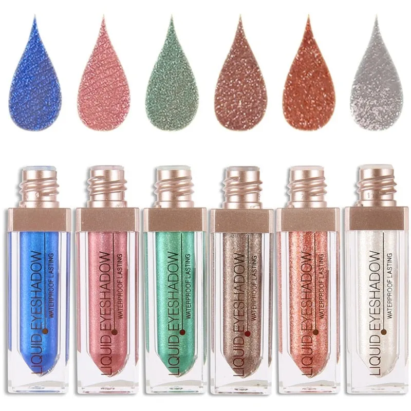 Liquid  Makeup Eye Shadow Shimmer Metallic Edition Pearl Light Shiny  Cosmetics